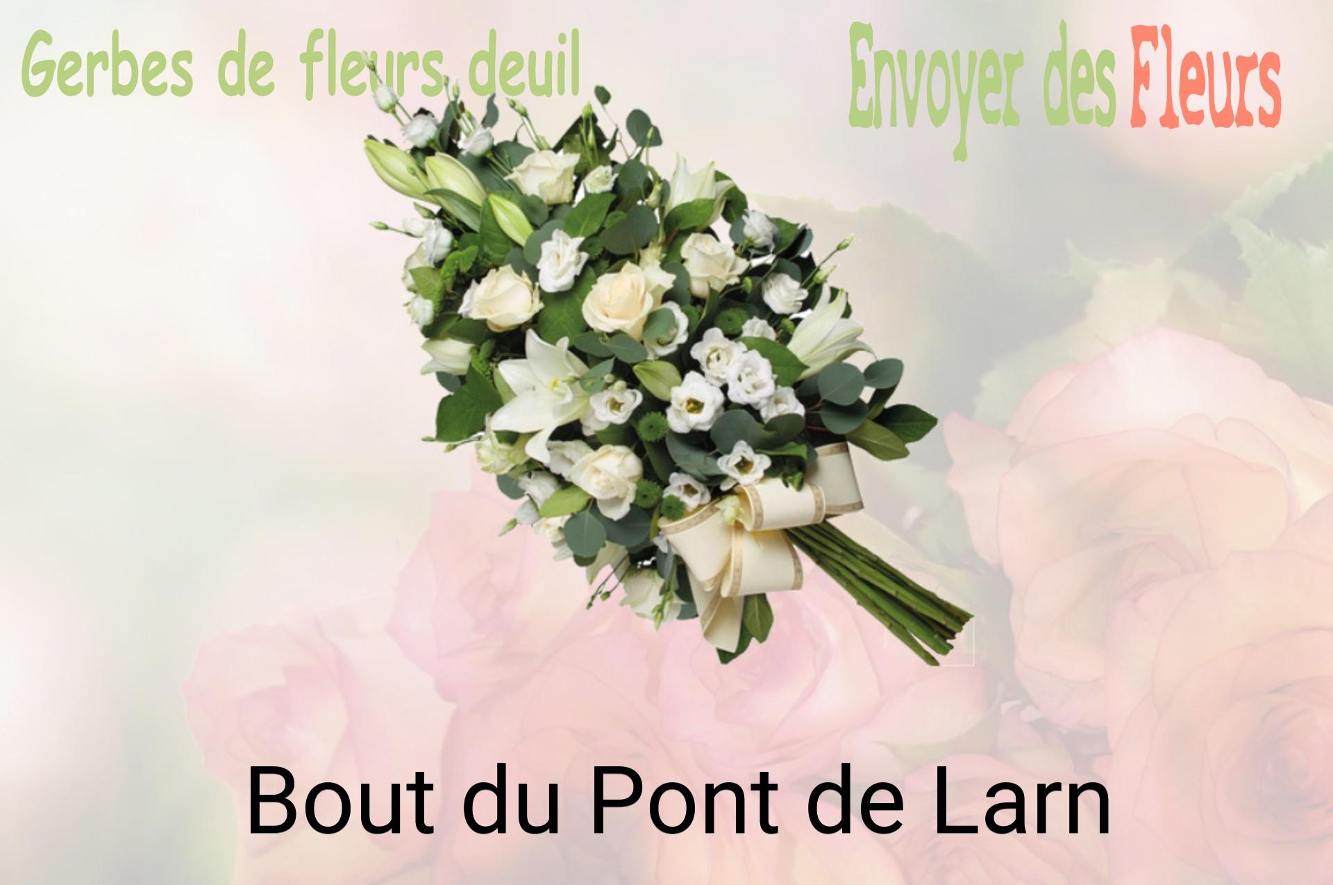 Gerbe de fleurs de deuil livrée à Bout-du-Pont-de-Larn